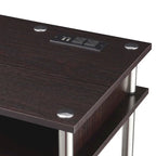 Convenience Concepts Designs2Go No Tools Student Desk with Charging Station and Shelves