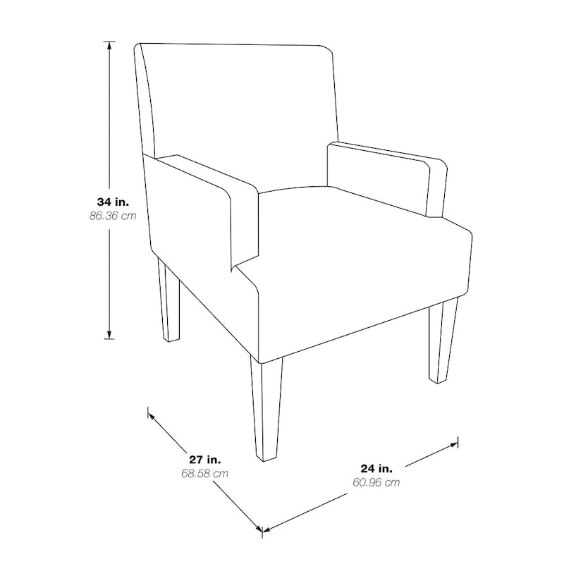 OSP Home Furnishings Main Street Accent Chair in Woven Fabric