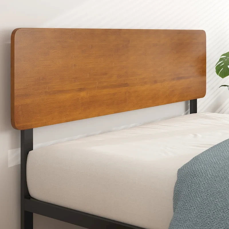 Priage by ZINUS Black Metal Platform Bed Frame