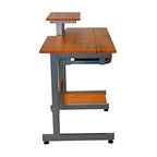 Computer Desk with Drawer and Pull Out Keyboard Panel