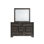 Ayla 5 Piece Gray Storage Fabric Platform Bedroom Set