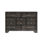 Ayla 5 Piece Gray Storage Fabric Platform Bedroom Set