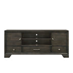 Ayla 5 Piece Gray Storage Fabric Platform Bedroom Set