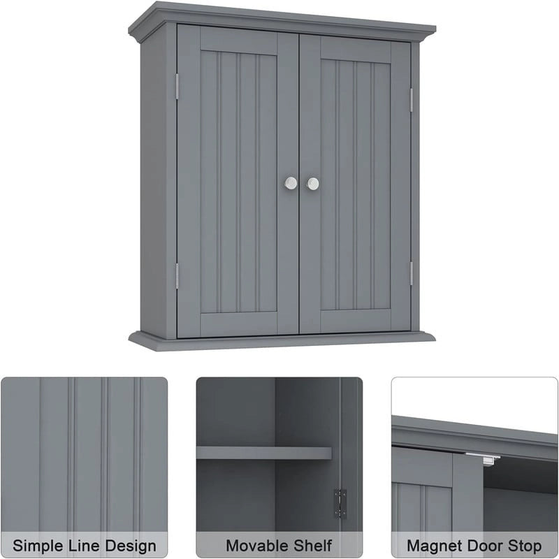 Bathroom Wall Cabinet - 8D x 21.1W x 24H