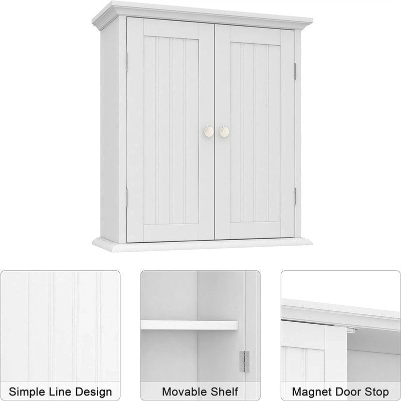 Bathroom Wall Cabinet - 8D x 21.1W x 24H