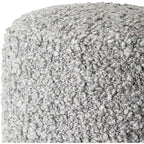Mohave Shaggy Boucle 18-inch Tall Polyester Pouf