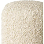 Mohave Shaggy Boucle 18-inch Tall Polyester Pouf