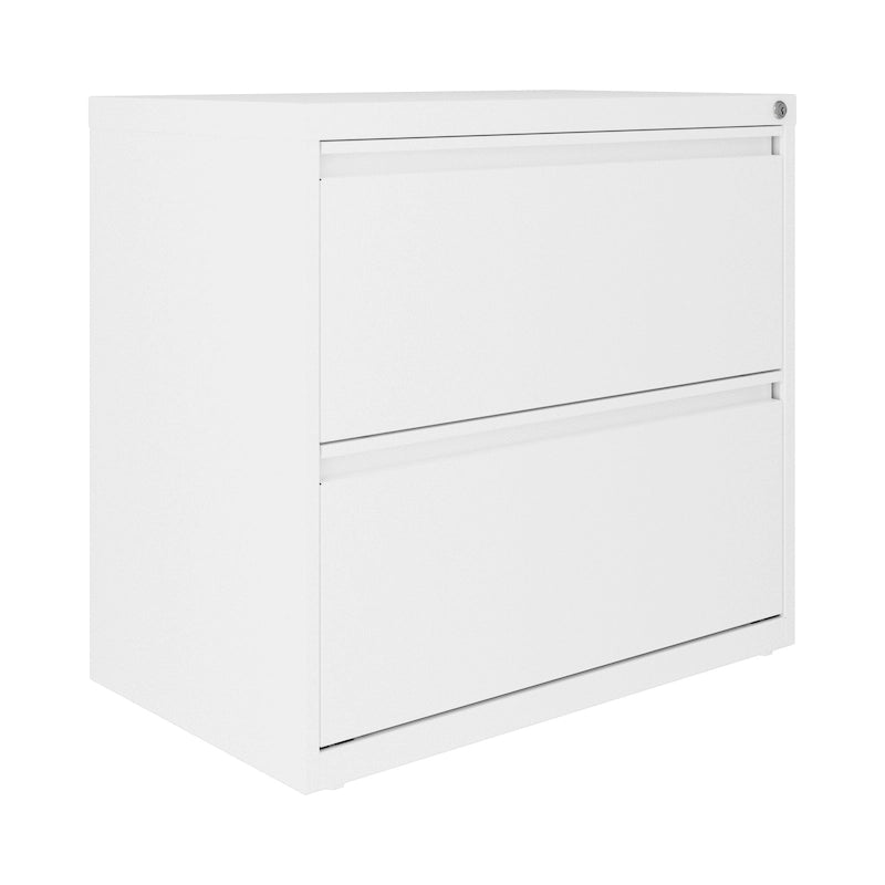 Hirsh 30 Inch Wide 2 Drawer Lateral 101 File Cabinet, White