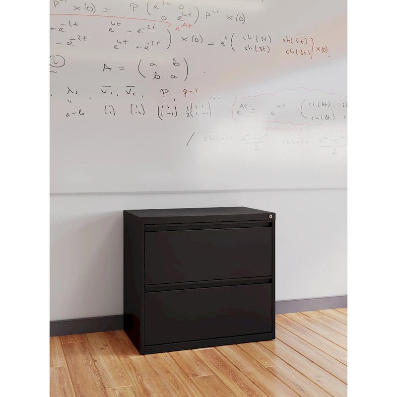 Hirsh 30 Inch Wide 2 Drawer Lateral 101 File Cabinet, White
