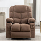 Massage Rocker Recliner Chair Rocking Chairs for Adults Oversized with 2 Cup Holders, USB Charge Port Soft Features a Manual Mas