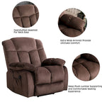 Power Lift Recliner Chair for Elderly, Heavy Duty & Safety Motion Reclining Mechanism-Fabric Sofa Living Room Chair