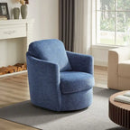 Art Leon Modern Comfortable Corduroy Fabric Swivel Barrel Accent Chair