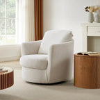 Art Leon Modern Comfortable Corduroy Fabric Swivel Barrel Accent Chair