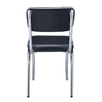 Farwest Chrome Retro Dining Chairs (Set of 2)