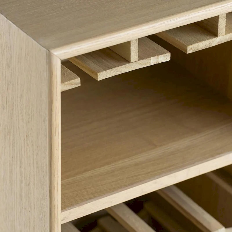 A&B Home Natural Wine Cabinet