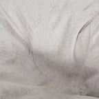 Ohnstad Modern 5 Foot Two Toned Fabric and Faux Leather Bean Bag by Christopher Knight Home