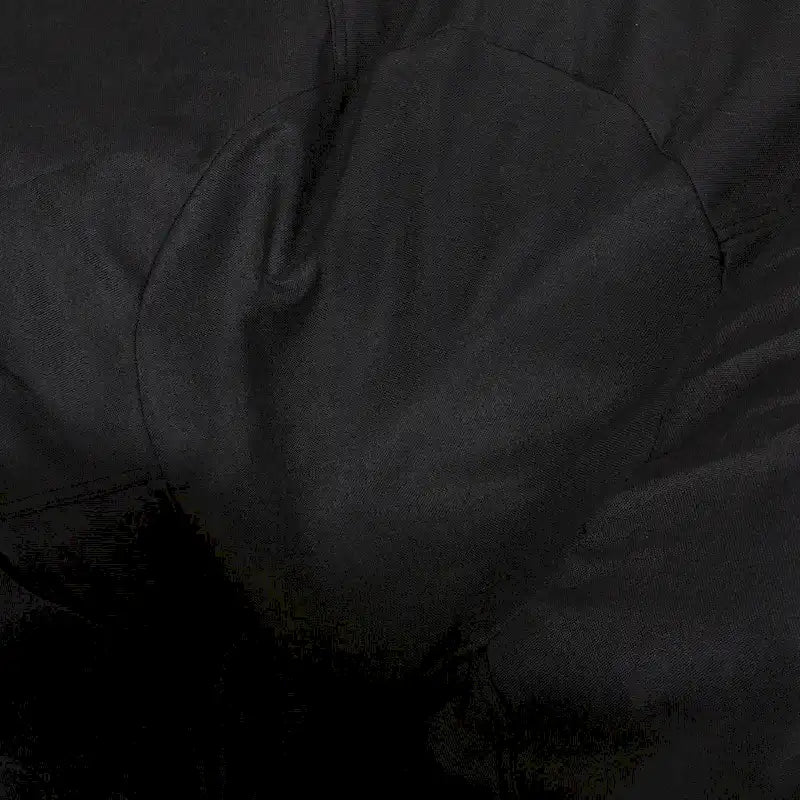 Ohnstad Modern 5 Foot Two Toned Fabric and Faux Leather Bean Bag by Christopher Knight Home