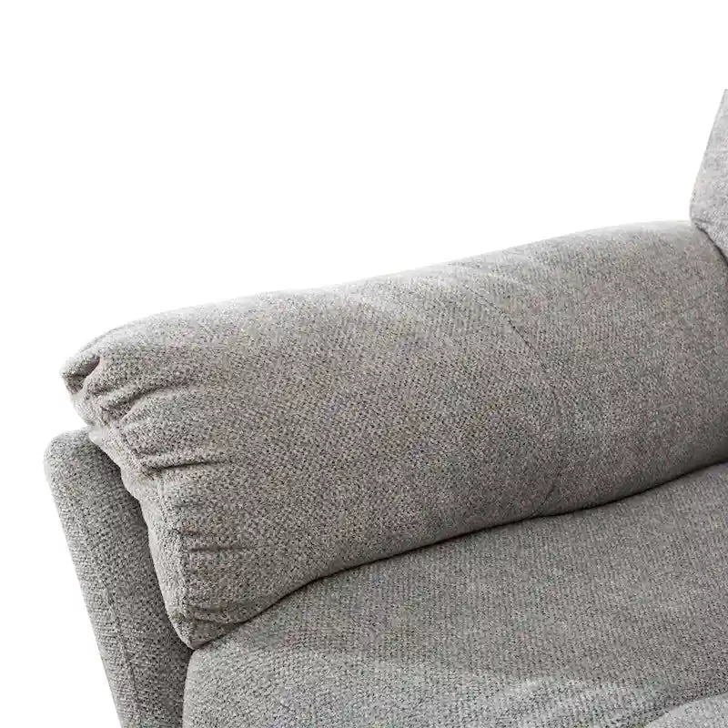 Fabric Overstuffed Swivel Rocker Manual Recliner Chair