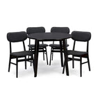 Baxton Studio Montreal Mid-century Solid Wood Dining Table