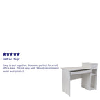 Computer Desk with Shelves and Drawer