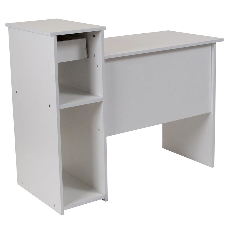 Computer Desk with Shelves and Drawer