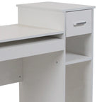 Computer Desk with Shelves and Drawer