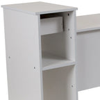 Computer Desk with Shelves and Drawer