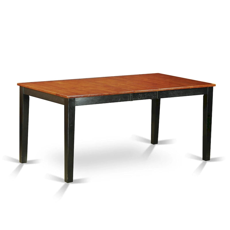 East West Furniture Dining Table Set Contains a Rectangle Kitchen Table and Dining Chairs with a Bench (Finish Color Options)