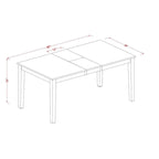 East West Furniture Dining Table Set Contains a Rectangle Kitchen Table and Dining Chairs with a Bench (Finish Color Options)