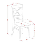 East West Furniture Dining Table Set Contains a Rectangle Kitchen Table and Dining Chairs with a Bench (Finish Color Options)