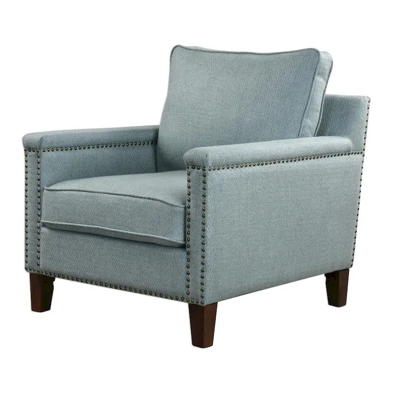 Uttermost Charlotta Dark Walnut Accent Chair
