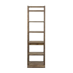 Stone Brook Rustic Saddle Leaning Bookcase
