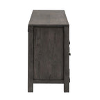 Mobile TV da 66 pollici Modern Farmhouse Dusty Charcoal con finitura anticata