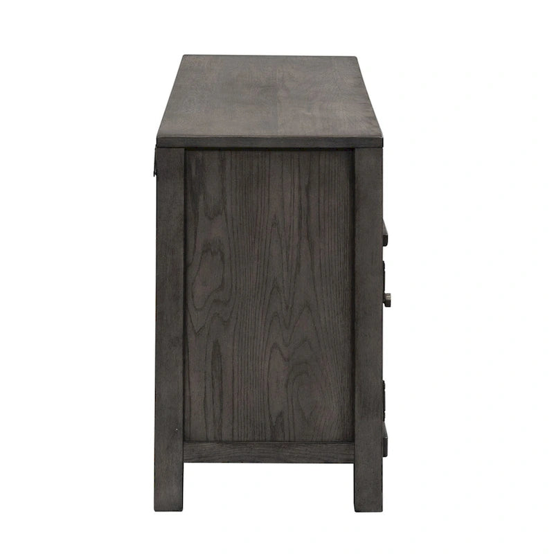 Mobile TV da 66 pollici Modern Farmhouse Dusty Charcoal con finitura anticata