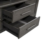 Mobile TV da 66 pollici Modern Farmhouse Dusty Charcoal con finitura anticata