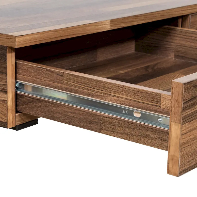 Vae Industrial Black 59-inch Metal Computer Desk with USB by Furniture of America