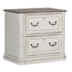 Magnolia Manor Antique White Jr Executive Media Lateral File