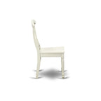 East West Furniture Dining Set- an Oval Dining Table and Kitchen Chairs, Linen White(Pieces Options)
