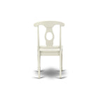 East West Furniture Dining Set- an Oval Dining Table and Kitchen Chairs, Linen White(Pieces Options)