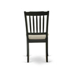 East West Furniture Dinette Set- A Round Kitchen Table and Linen Fabric Parson Chairs, (Pieces & Finish Options)