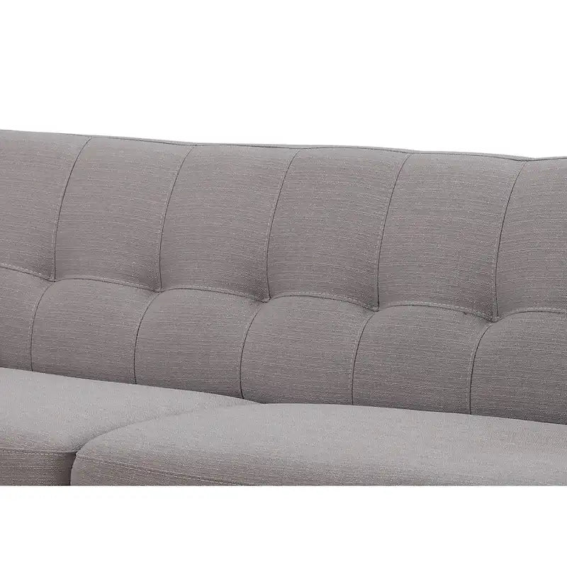Divano grigio moderno di metà secolo Crystal