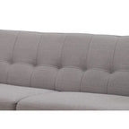 Divano grigio moderno di metà secolo Crystal