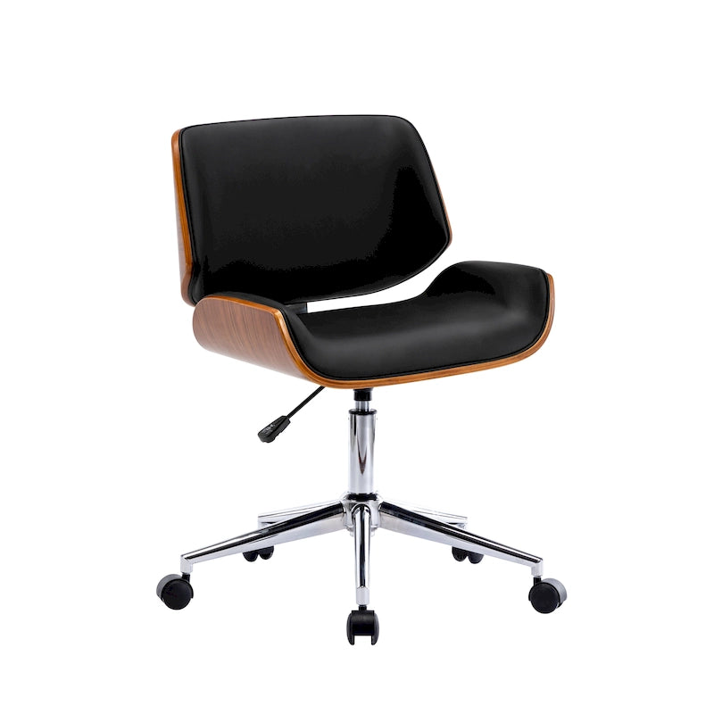 Carson Carrington Herning Faux Leather Mid-Century Office Chair