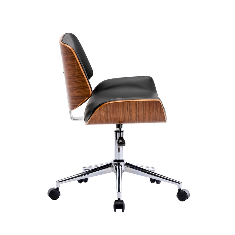 Carson Carrington Herning Faux Leather Mid-Century Office Chair