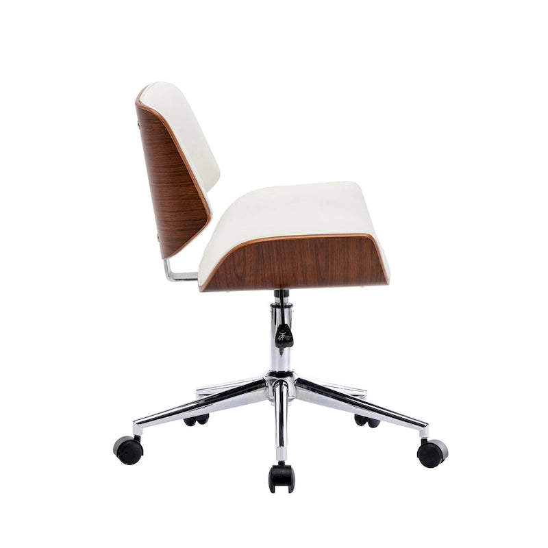 Carson Carrington Herning Faux Leather Mid-Century Office Chair