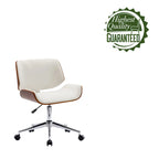 Carson Carrington Herning Faux Leather Mid-Century Office Chair