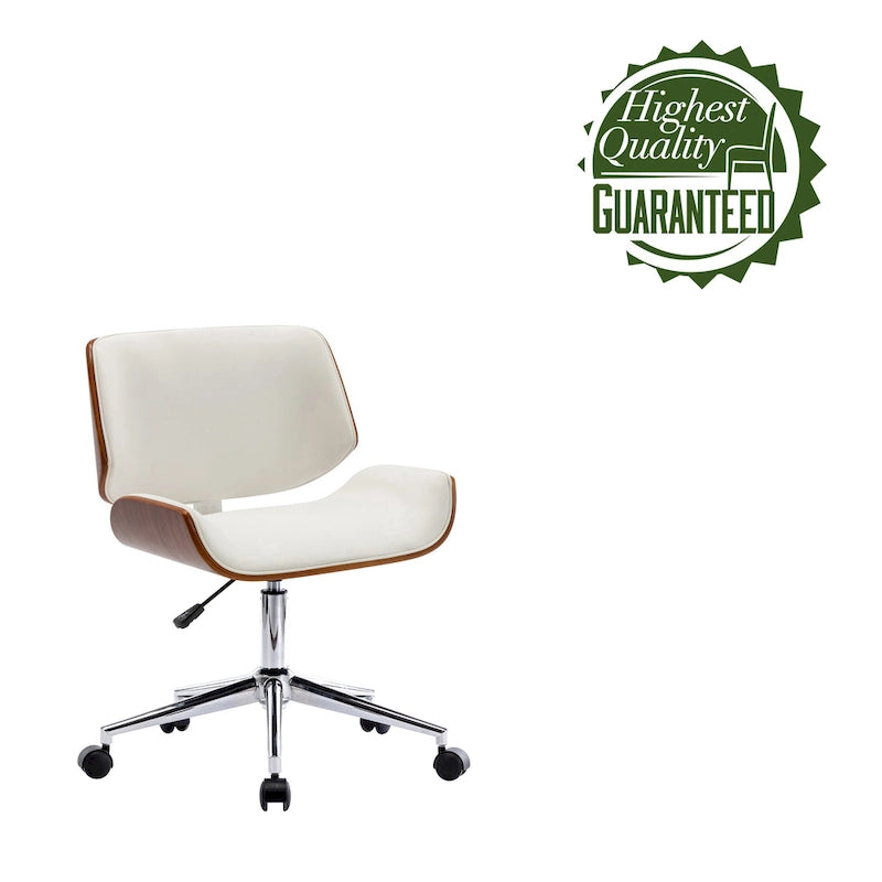 Carson Carrington Herning Faux Leather Mid-Century Office Chair