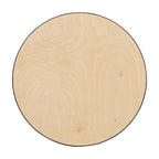 24 Round Wood Cocktail Table with 30 and 42 Columns