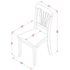 East West Furniture 9 Piece Modern Table Set Includes an Oval Wooden Table and 8 Kitchen Dining Chairs, Oak (Seat Options)