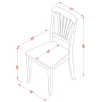East West Furniture 9 Piece Modern Table Set Includes an Oval Wooden Table and 8 Kitchen Dining Chairs, Oak (Seat Options)